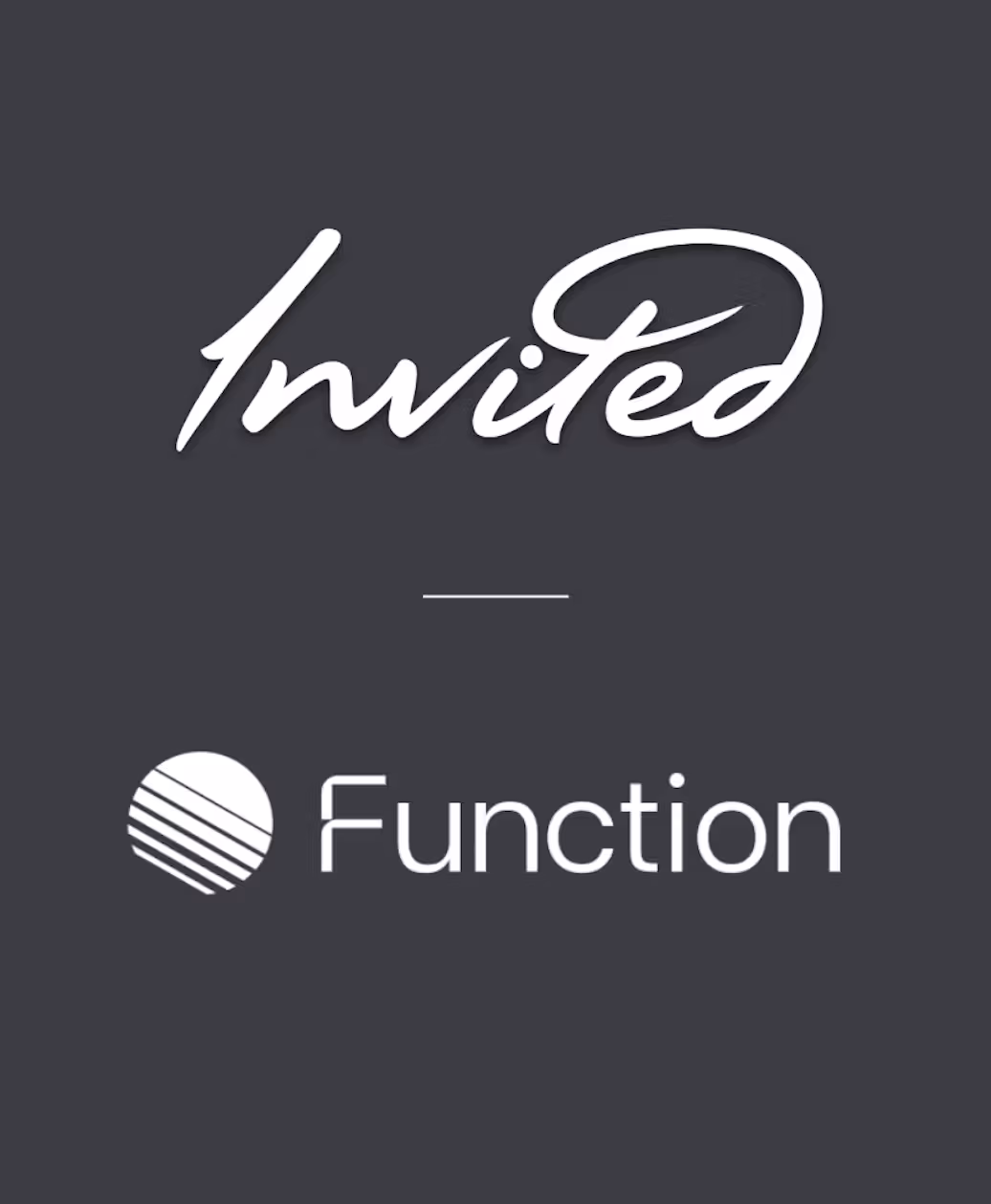 Invited and Function health logo lockup