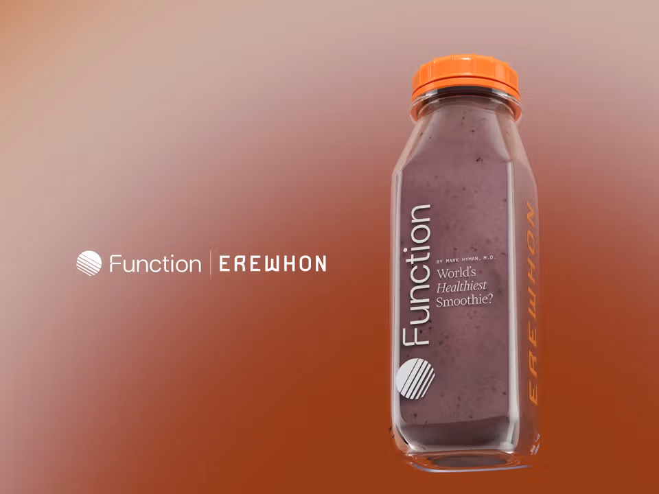 Official image for Function and Erewhon challenge the meaning of healthy with a co-created smoothie