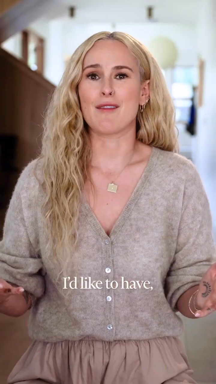 Rumer Willis speaking about fertility