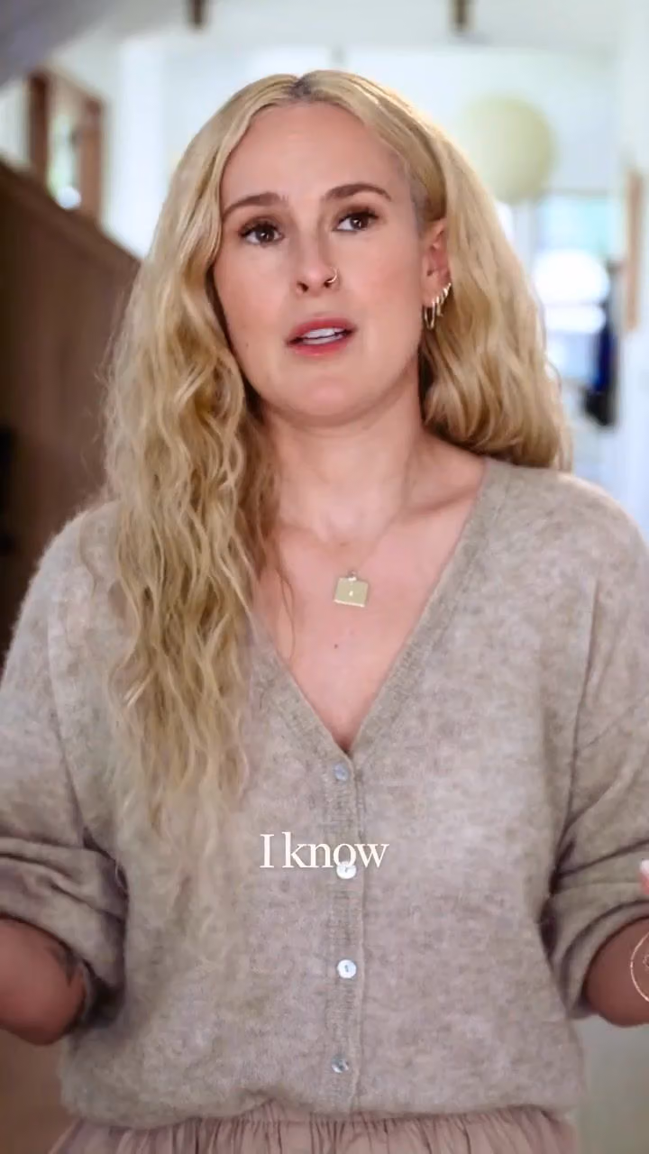 Rumer Willis speaking about hormone health