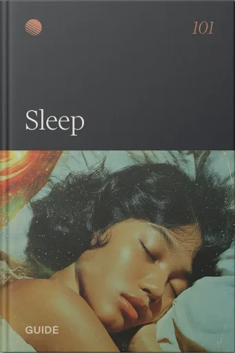 Guide cover reading 'Sleep' above a close-up of a sleeping woman resting on a pillow.