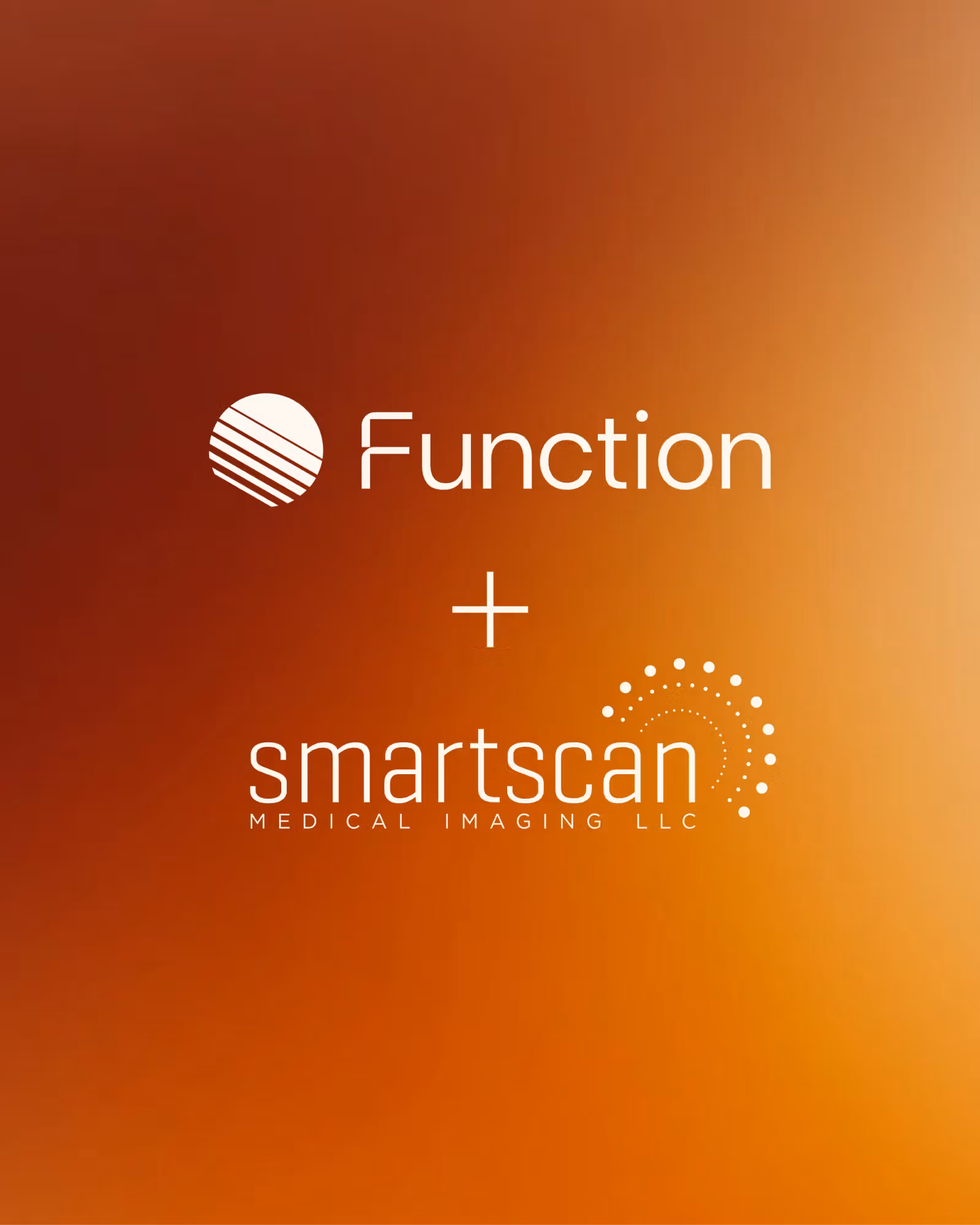 Function and Smart Scan logos on an orange gradient background.
