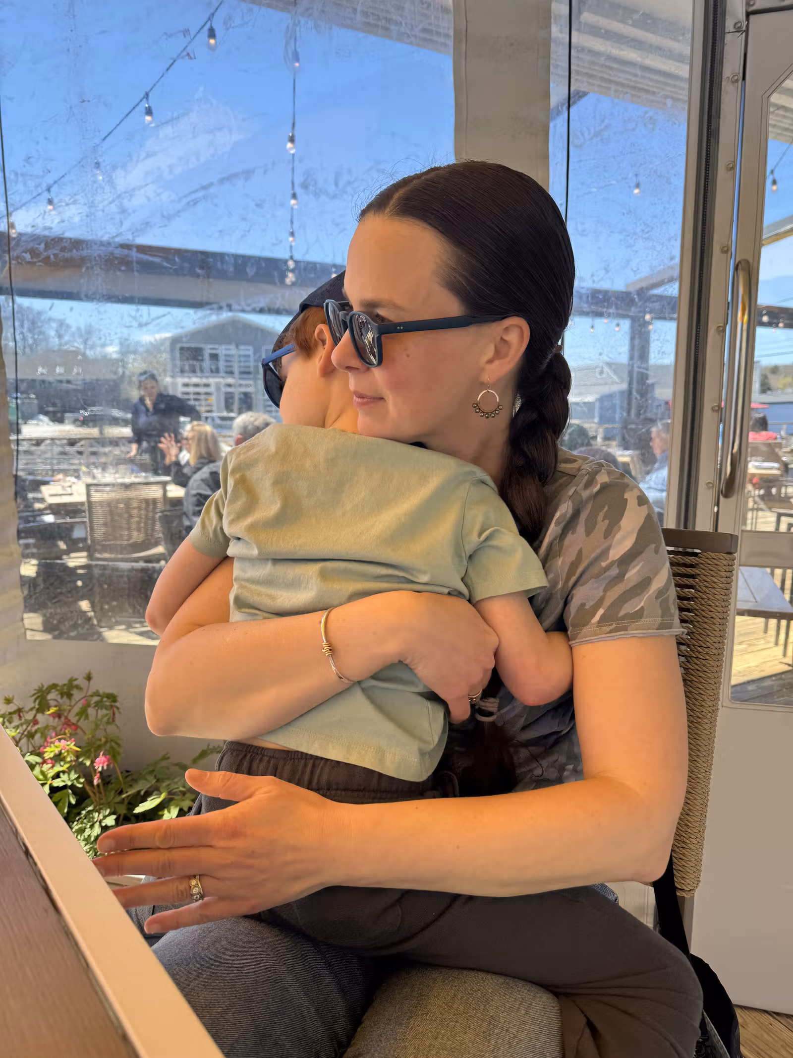 Meagan with her son during her Function story feature.
